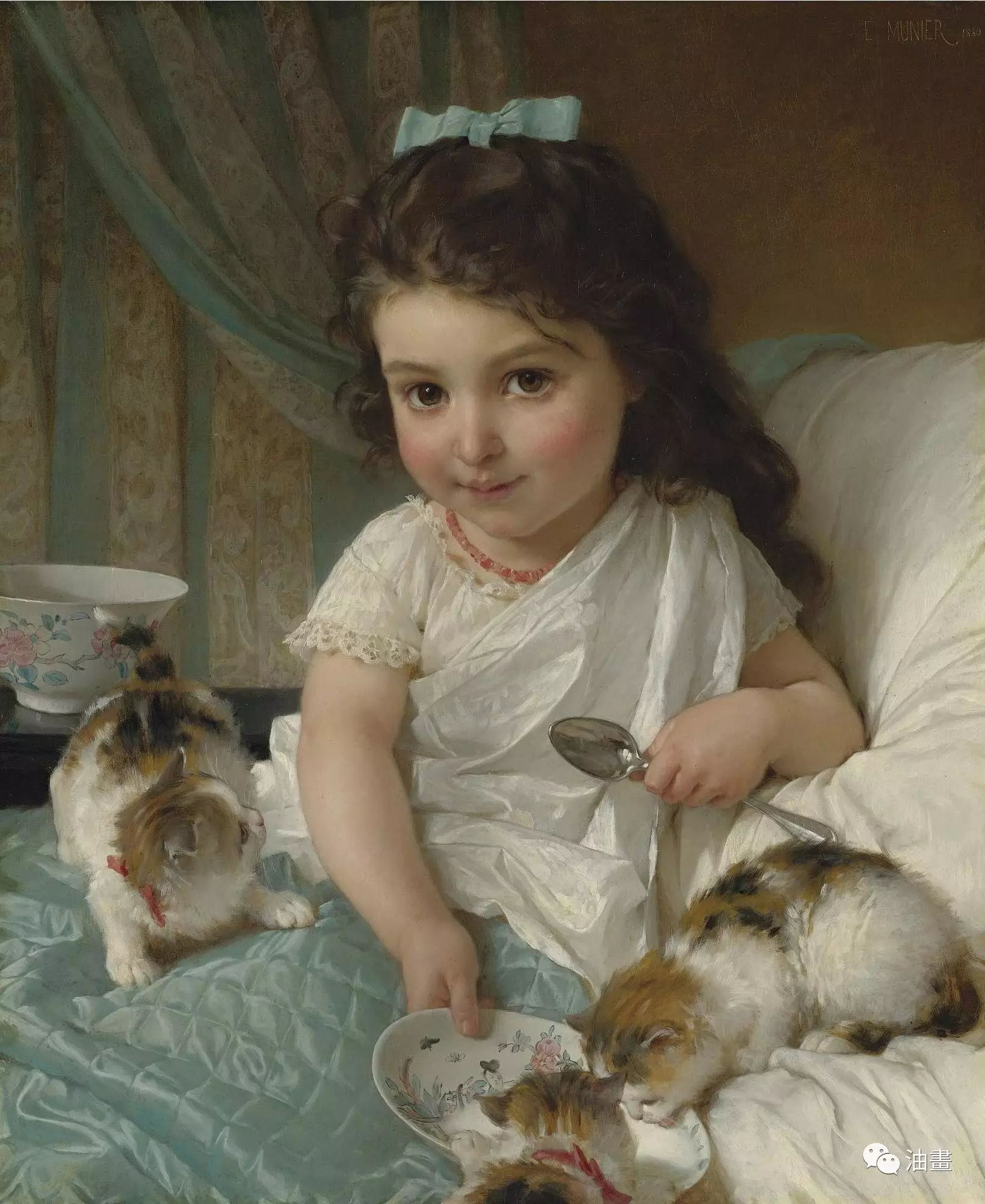 埃米尔 穆尼尔(emile munier 1840-1895,法国学院派古典主义画家.