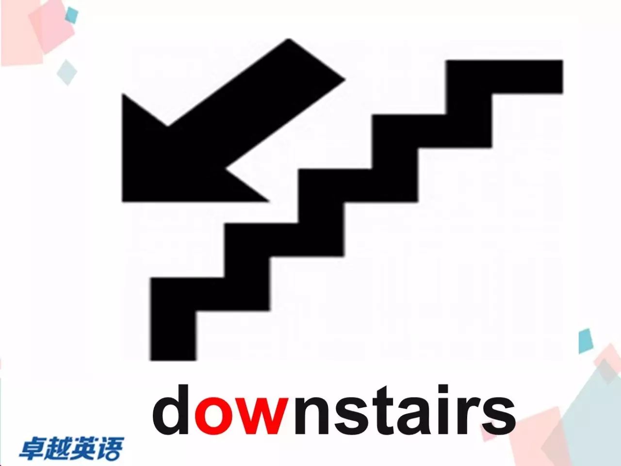 if you go  downstairsin a building, you go down a staircase