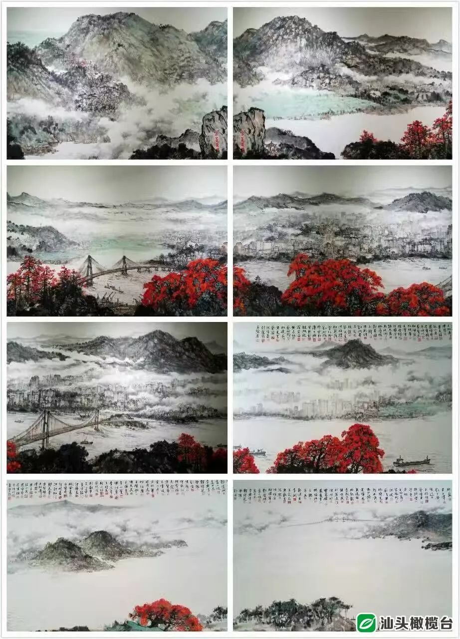 潮汕胜景图128名潮籍知名画家合作潮汕美景尽出笔触之下