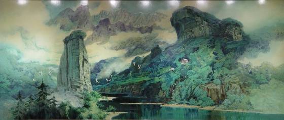 漆画艺术丨人民大会堂中"上镜率"最高的福建厅大幅漆壁画《武夷之春》