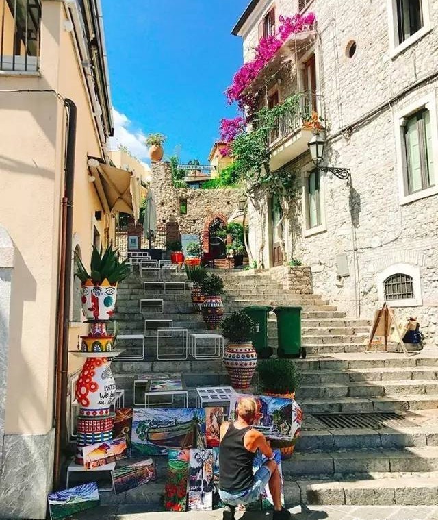 【旅行】最美意大利小镇之西西里:云淡风轻的 taormina