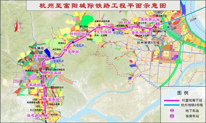 5公里,起点为西湖区美院象山站,向西经银湖街道,富春街道,终点位于