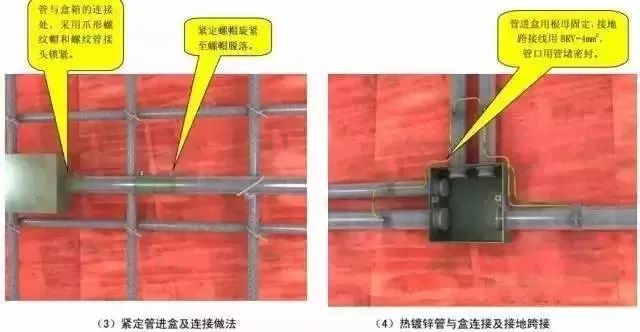 注:jdg 钢管与铁盒连接,采用紧定爪型螺母.