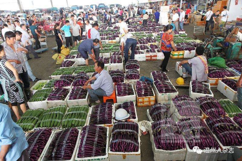 温州菜篮子农副产品批发市场本地蔬卖区