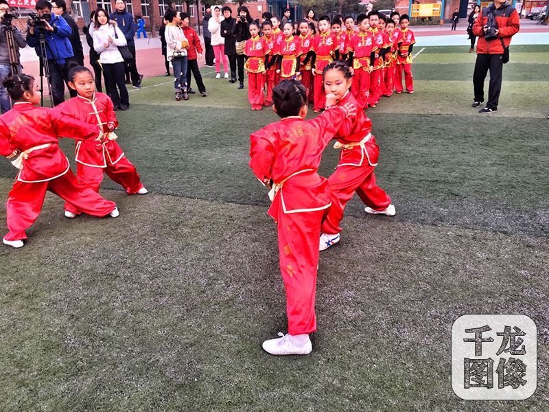 [北京ing]北京大兴小学生积极参与海峡两岸武术交流