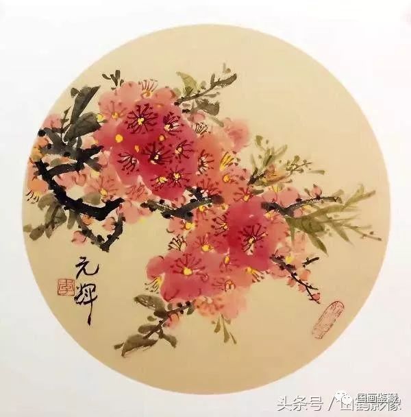 国画桃花赏析