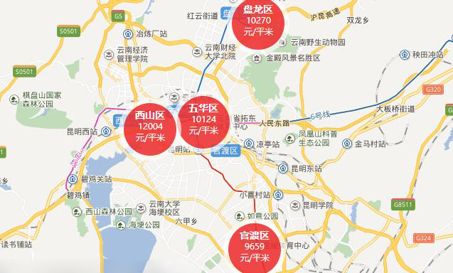 昆明人口密度_中国的人口地形与未来城市房价,这12个城市是首选(2)