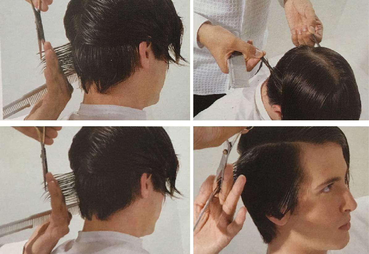 男士自己理发步骤图解,剪男人短头发基本手法 - 伤感说说吧