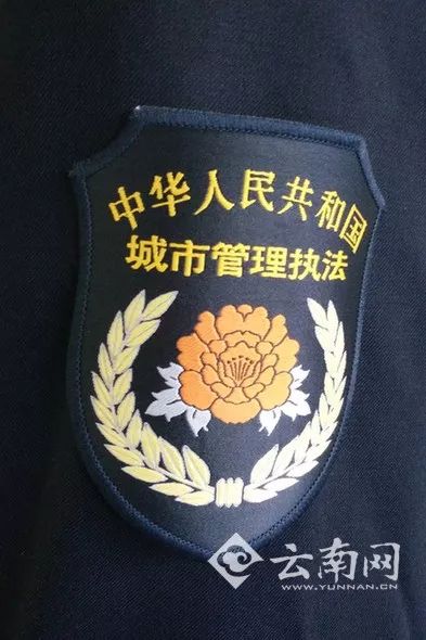 城管执法工作进行监督新式制服胸牌上8位数字组成的编号换上全国统一