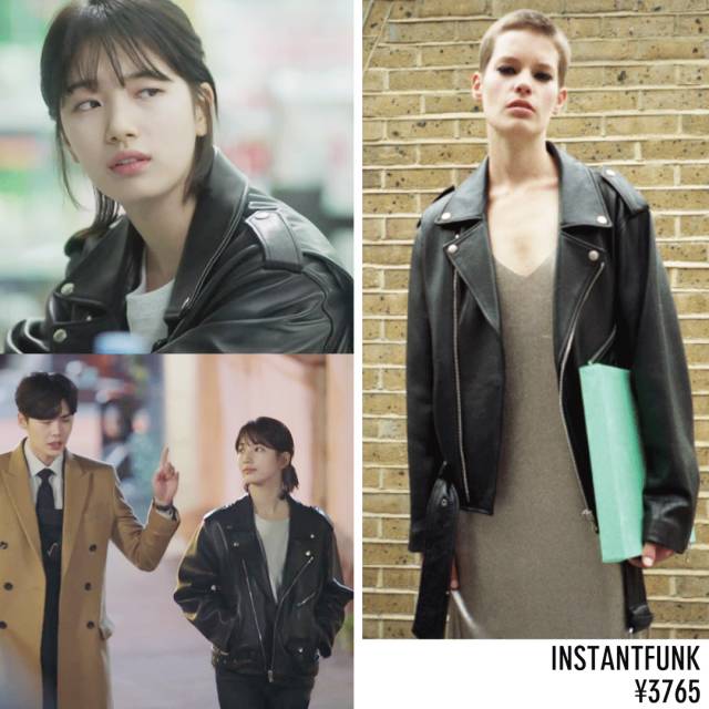剧中秀智的这件皮衣来自韩国品牌instant funk 2016秋冬系列的over