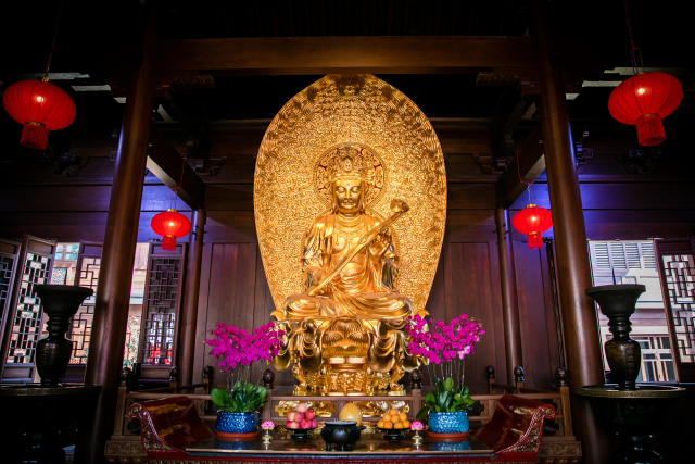木构伽蓝一探究竟上海玉佛禅寺 文殊殿本期让我们走进文殊菩萨的坐骑