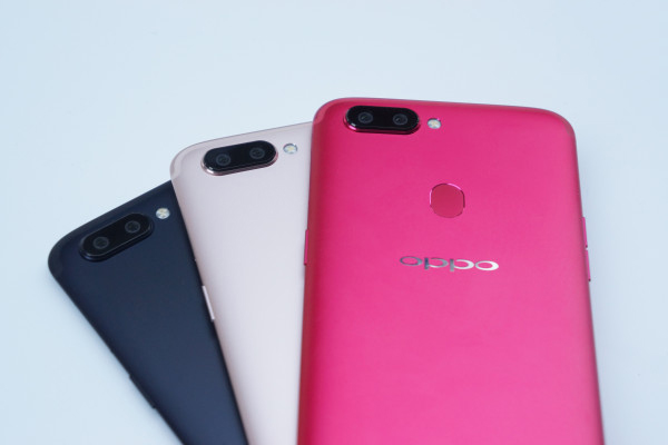 oppo r11s现场实拍图赏:黑/红/香槟色三色对比