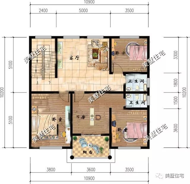 毛坯造价:24万左右 ps:以上农村别墅设计户型,如果是你,会这样建房?