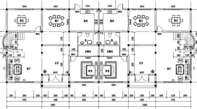 农村两户连体三层别墅(双拼自建房代表作)