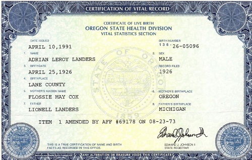 案例 美国出生证明公证认证用于回国上户口 