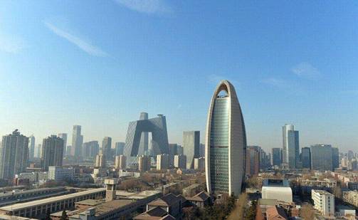 北京的摩天大楼图景