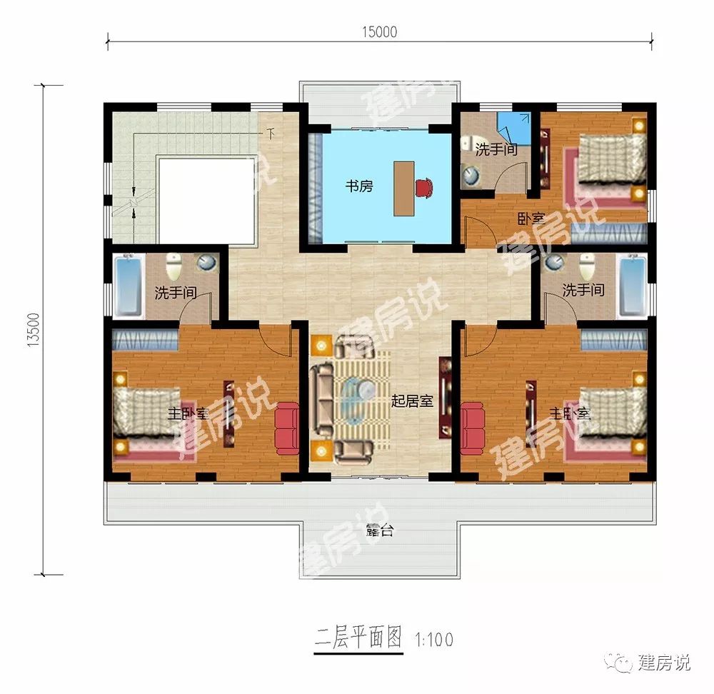 农村自建别墅房最爱红色?这5套户型保你30年不过时