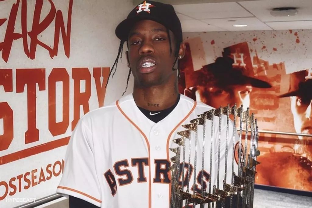 travis scott 在 houston astros 赢得 mlb 世界大赛时有多兴奋?