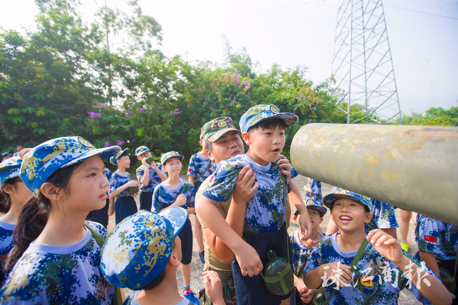 启动仪式大合照保利童子军营地大合照我永远记得,小小童子军集体出征