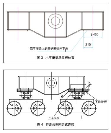 修机门座式起重机行走台车连接方式的改进