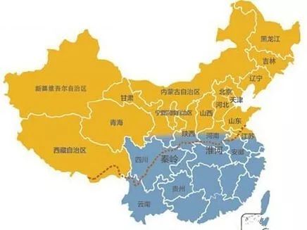 以秦岭淮河为界,将中国划分为南北两区,北方采用集中供暖系统,而南方