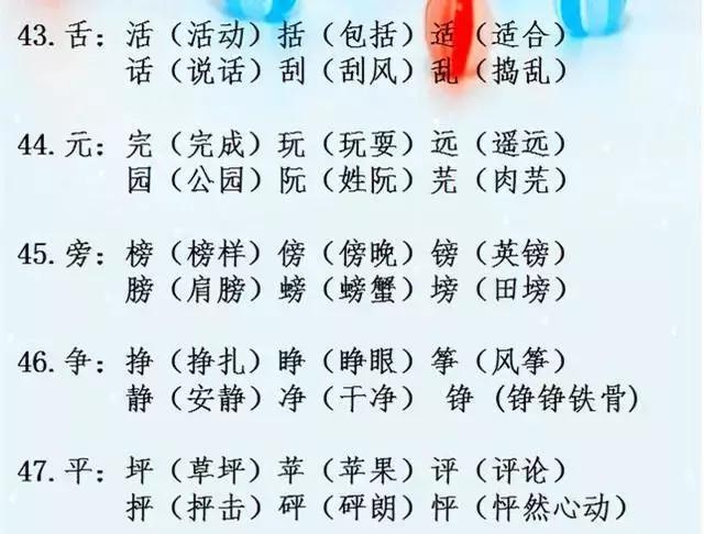 语文老师精心整理:小学"辨字组词,超实用,孩子再也不词穷!