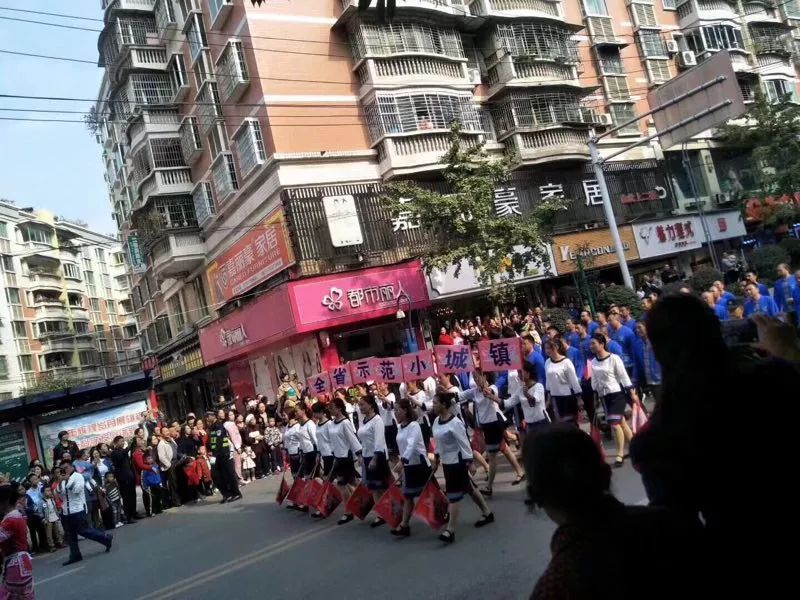 今日,上万务川人齐聚街头,为务川县庆添彩!