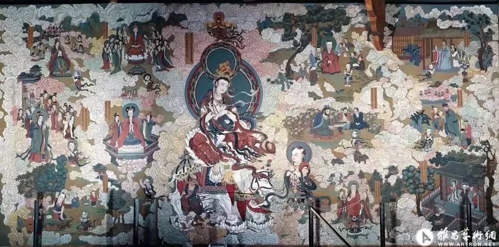 山西大同华严寺壁画作品