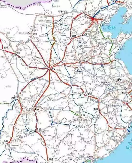丨西安高速铁路网(规划)丨
