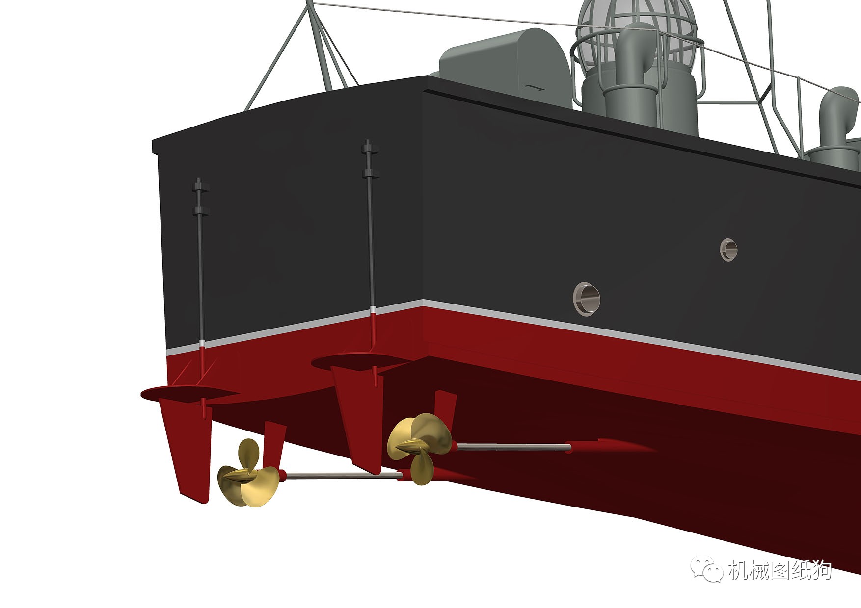 【海洋船舶】vosper 73英尺高速快艇图纸 solidworks设计 附step格式