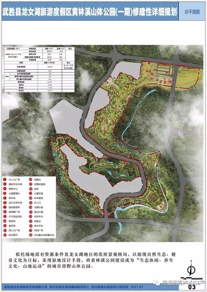 武胜县黄林溪山体公园(一期)修建性规划