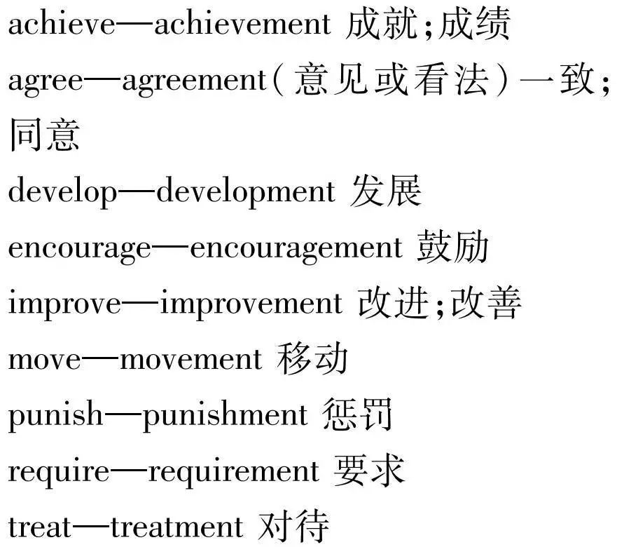 【知识点】英语考试中动词变名词的6种情况