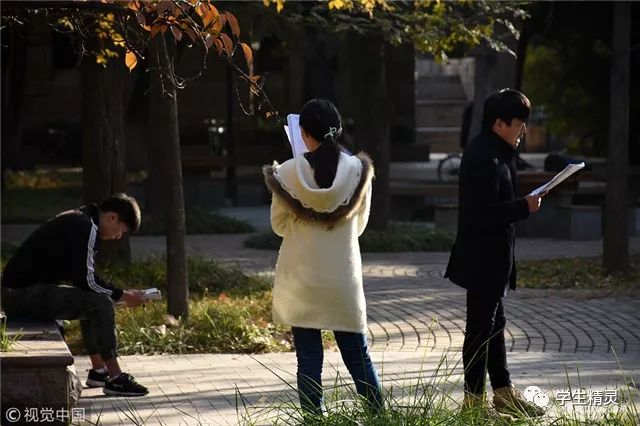 山东曲阜:大学生冒寒风晨读备战2018考研(虽仅仅几张图而已,但!