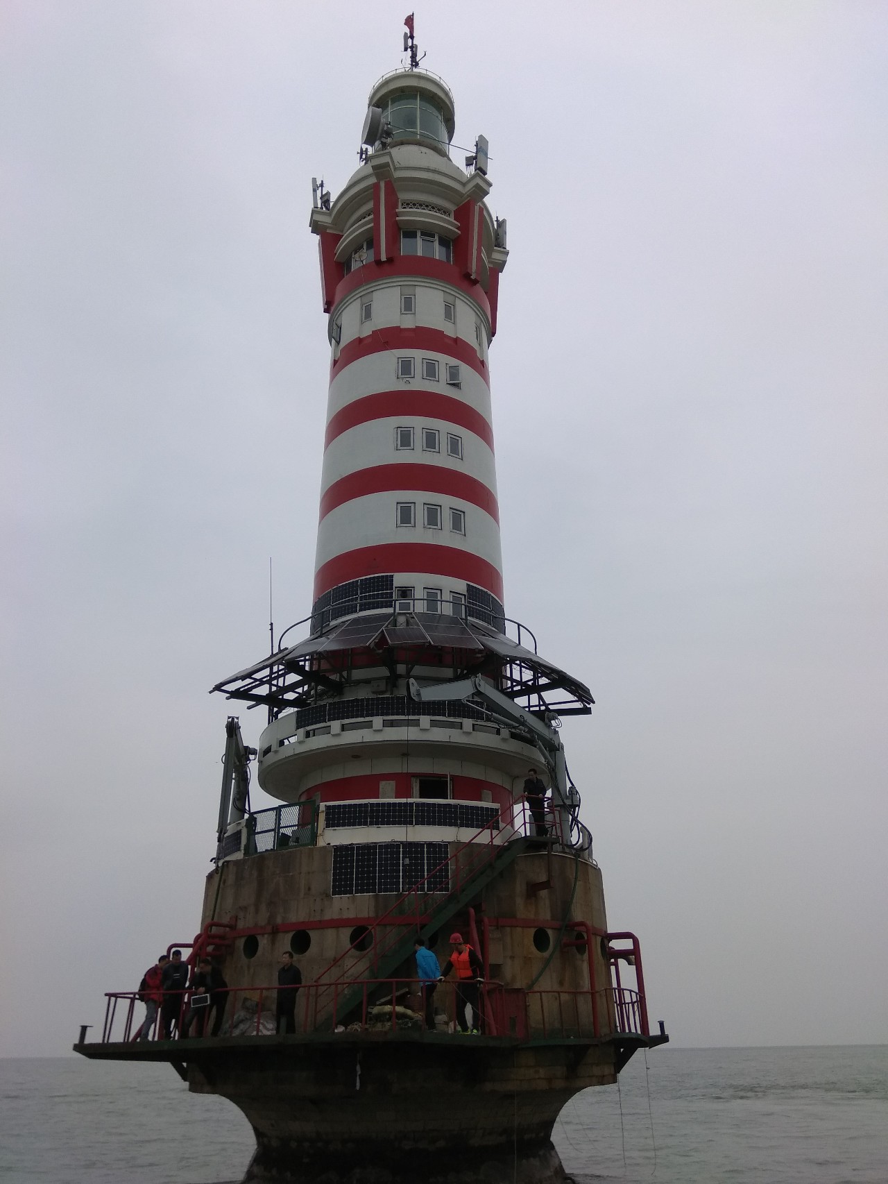 通了4g信号的大沽灯塔绝对是天津的海上地标