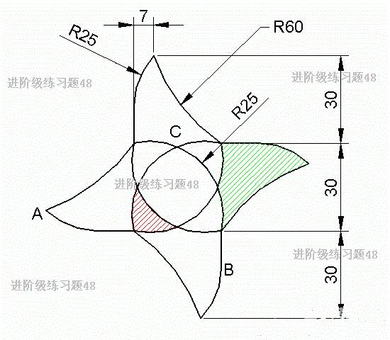 cad进阶级练习题及详细答案48