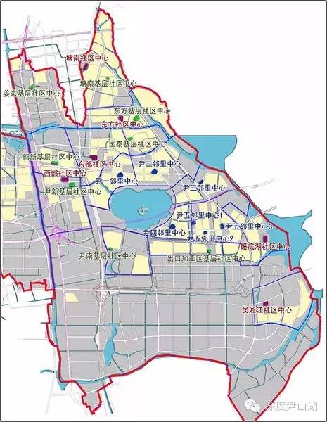 大郭巷未来规划9个水乡邻里项目大部分在尹山湖