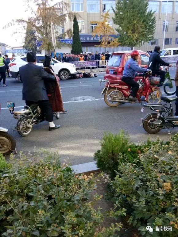 血的教训!莒南妇幼保健院门口斑马线上发生车祸