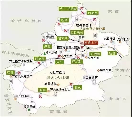 整体路况:新疆地区平坦开阔,主要以省道,县道为主,路很好走,沿途也有