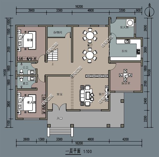 微信公众号:住宅公园,500套农村自建房图纸,乡村别墅私人定制 返回搜