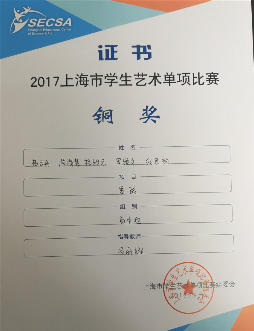 杨云丹同学陈海慧同学杨雅元同学罗雅文同学程思韵同学