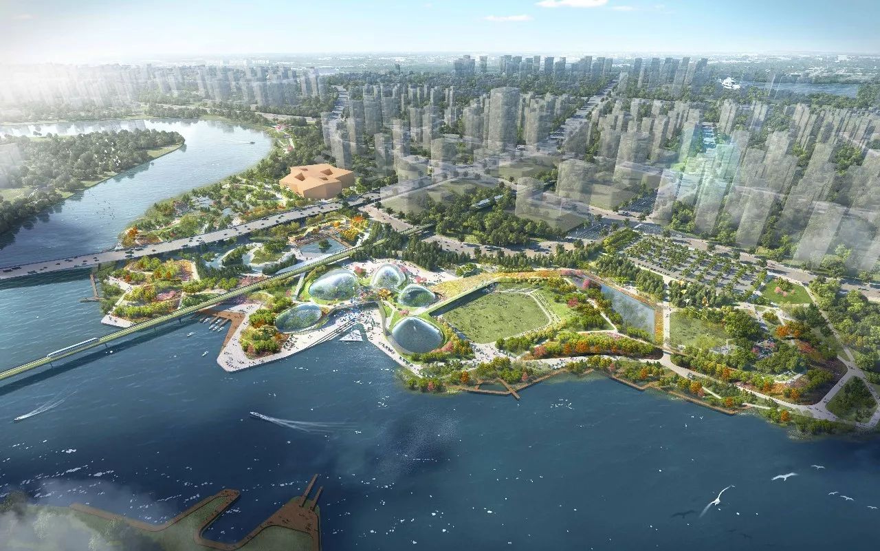 探析城市滨水空间景观规划设计——以广西德保鉴河滨水设计为例图片