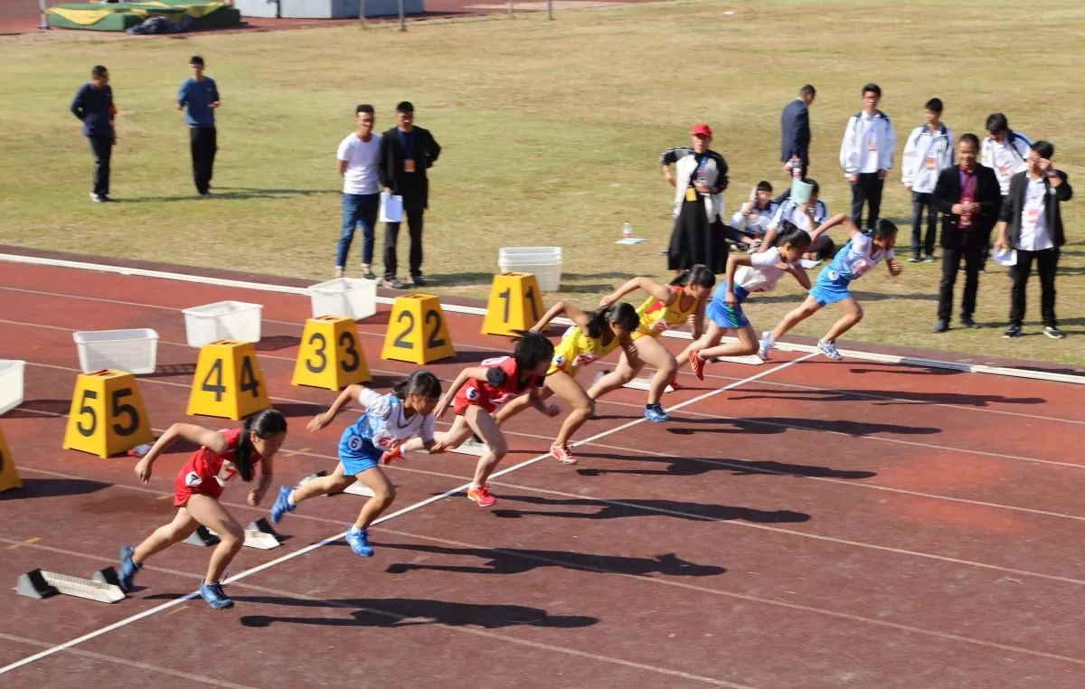 路桥区第十九届中小学生田径运动会赛场掠影径赛