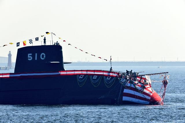 日本海自第10艘苍龙级潜艇下水_正式命名为“昇龍”号