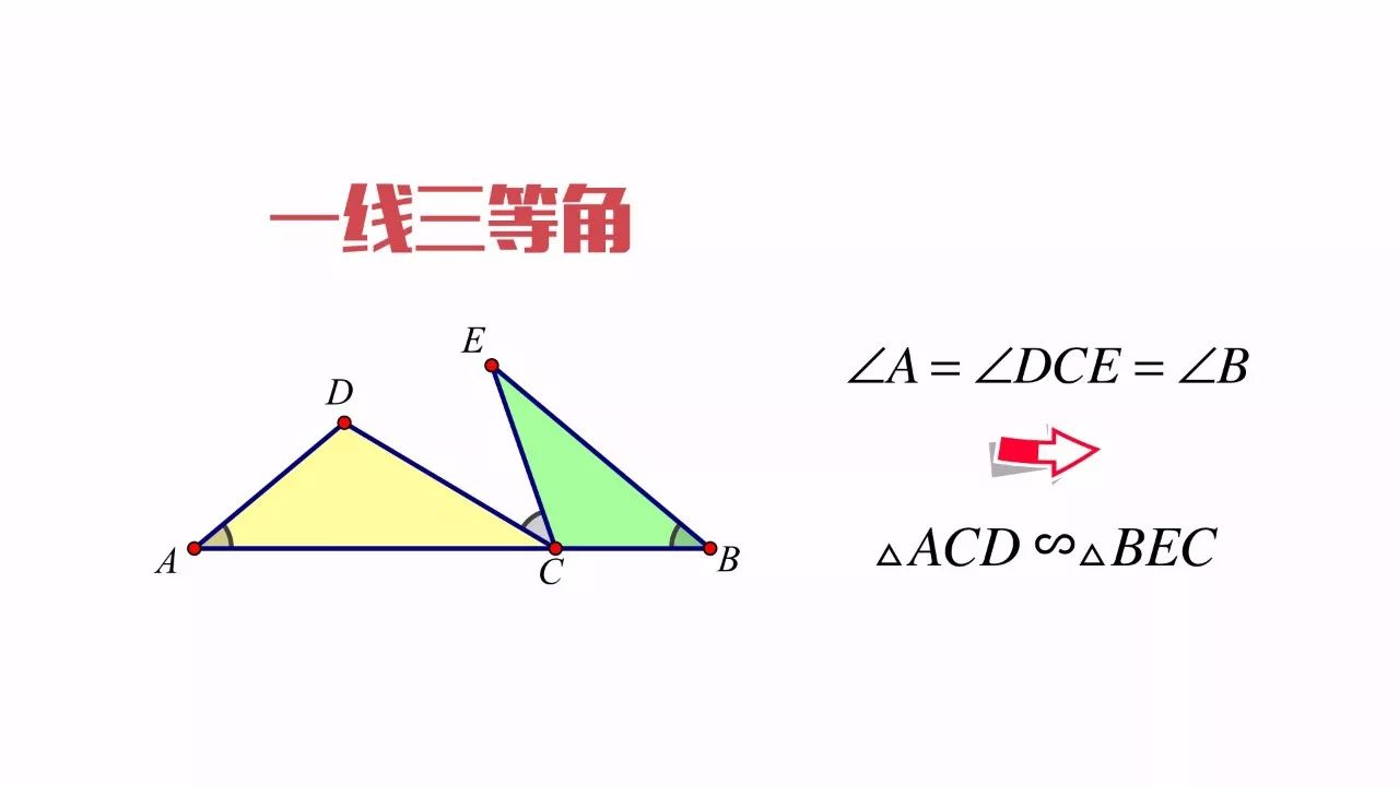 相似三角形--一线三等角