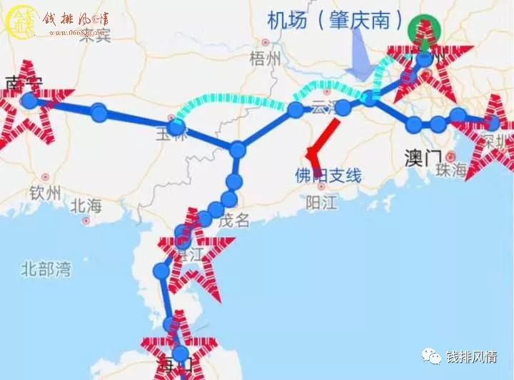 省发改委近日提到,广湛拟经过珠三角新干线机场.