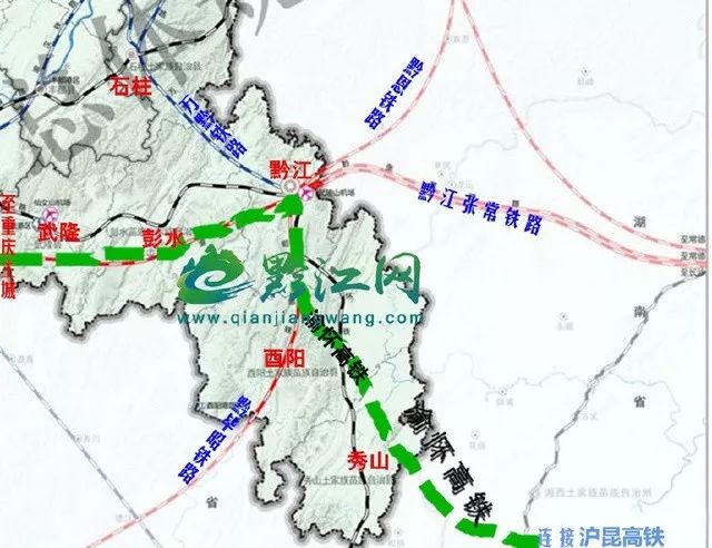 渝湘高铁来了 经过重庆区县最多!