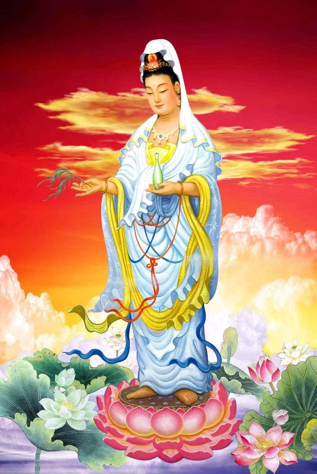 如佛教天台宗,密宗分别传有"六观音",禅宗亦塑有各种观音像.