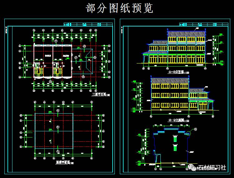 海量古建筑cad施工图纸古建模型建筑设计古塔古庙牌坊镂空花纹