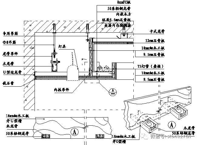 71张精装修石材工程细部节点构造施工示意图