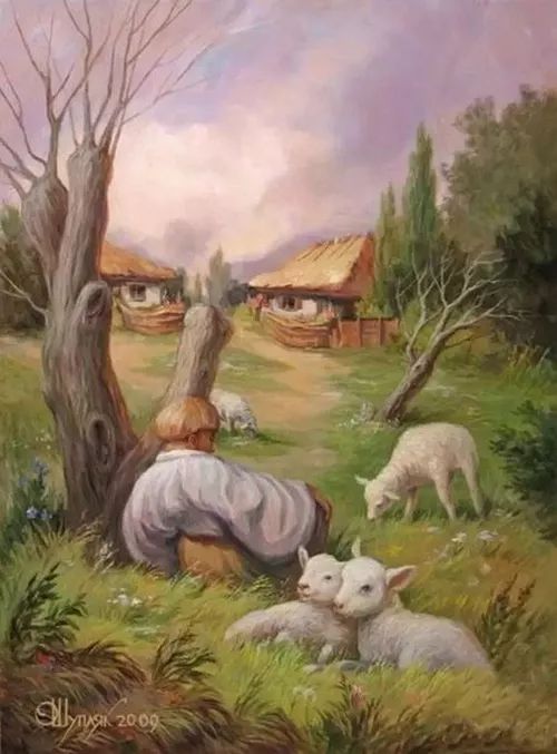 今日胎教:找出图中隐藏的人,还有羊!